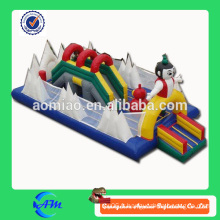 Happy gonflable fun city 0.55mm PVC gonflable park gonflable bouncer slide à vendre